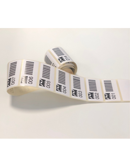 200 X ETIQUETTES CODE BARRE
