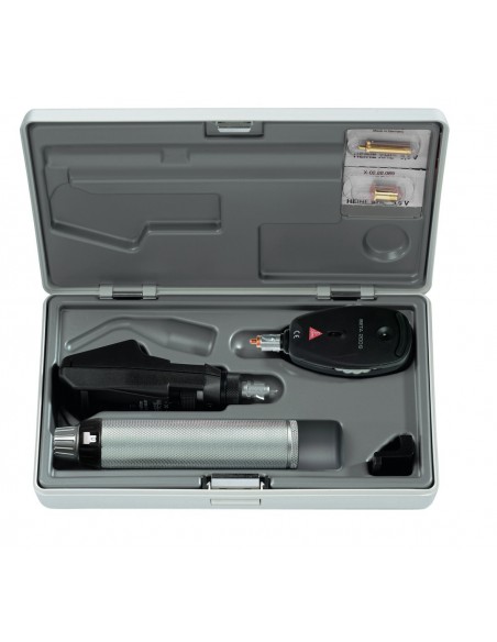 TROUSSE OPHTALMOSCOPE + SKIASCOPE + MANCHE A PILES 2.5V